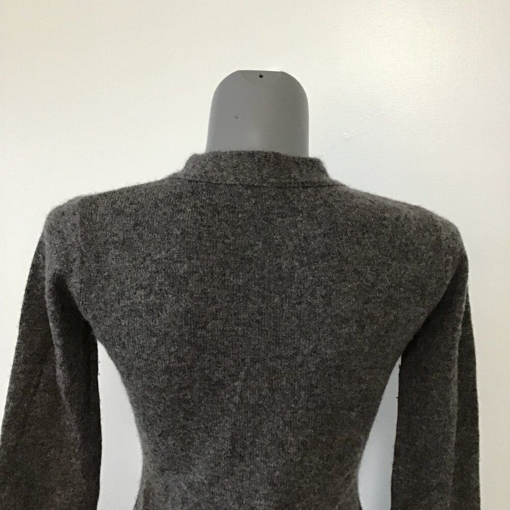 Viridis Luxe Cashmere Blend V-Neck Sweater with Neck Tie Size M - Picture 7 of 12